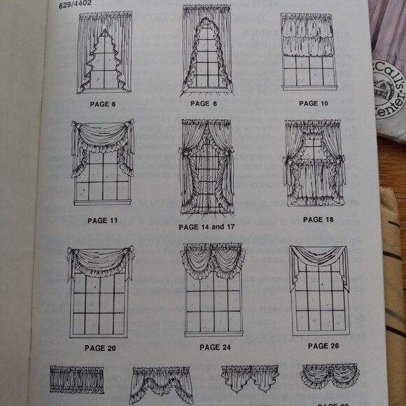 Curtains Sewing Pattern Drapes Valances McCalls 4402 DIY Window Treatments UNCUT - Picture 9 of 11